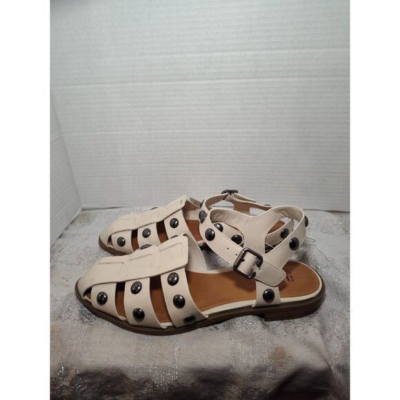 Women's A N.A. Studded Norma Fisherman Sandals in Cream‎ Size 7M NEW $60 - Picture 12 of 13